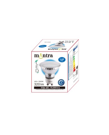 ***OFER/DES***BOMBILLA LED - GU10 DICROICA - 4W -5000K - 300Lm - 110º